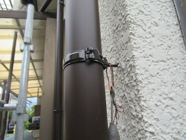 南アルプス市　雨樋交換工事　火災保険　雪害　パナソニック製